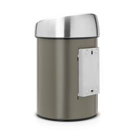 wall bin Touch Bin 3 ltr platinum coloured product photo  S