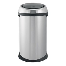 waste container 50 ltr stainless steel touch lid matt Ø 400 mm  H 705 mm product photo