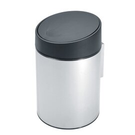 wall bin Slide Bin 5 ltr stainless steel black touch lid Ø 200 mm  H 320 mm product photo