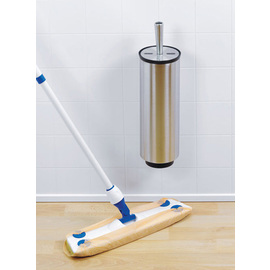 toilet brush with holder stainless steel matt product photo  S