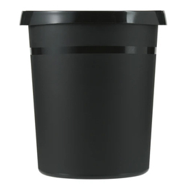 wastepaper basket plastic black round 18 ltr H 380 mm product photo