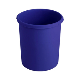 wastepaper basket 30 ltr plastic blue round H 410 mm product photo