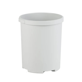 wastepaper basket 50 ltr plastic grey round H 490 mm product photo