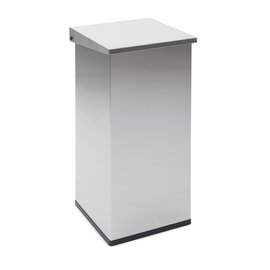 waste container 110 ltr stainless steel lift-lid fireproof  L 360 mm  B 360 mm  H 800 mm product photo