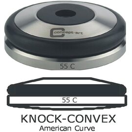 CLEARANCE | tamper Knock Convex plastic stainless steel silicone  Ø 55 mm product photo