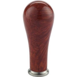Tamper handle Exclusive, rootwood, cognac, combinable with base product photo