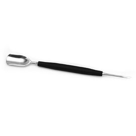 latte art tool spoon|lance stainless steel plastic silicone black Ø 10 mm  L 210 mm product photo