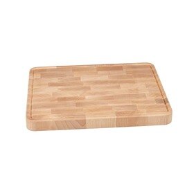 professional butcher's block beech with juice rim | 450 mm  x 350 mm  H 40 mm product photo