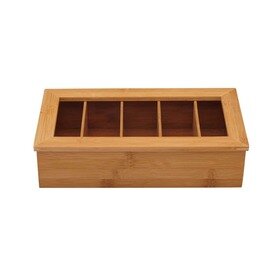 tea box with lid 5 compartments 360 mm  B 205 mm product photo