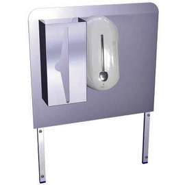 Rear wall with 2 dispensers, for "Mobile hand basin" Art. 968707 product photo