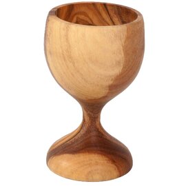 egg cup wood olivetree wood natural-coloured H 80 mm product photo
