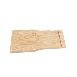 food board Naturell Rechteck wood bright oiled | plate and cutlery cut-out | 380 mm  x 240 mm product photo
