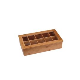 tea box with lid 10 compartments 360 mm  B 90 mm product photo