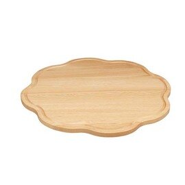 wooden serving plate SONNE  • bright with juice rim  Ø 580 mm  H 20 mm product photo
