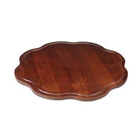 wooden serving plate SONNE  • dark with juice rim  Ø 580 mm  H 20 mm product photo