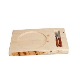 pan coaster Naturell wood bright  | cutlery recess 450 mm  x 330 mm product photo