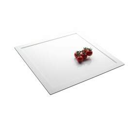 presentation plate plastic white square 450 mm x 450 mm product photo