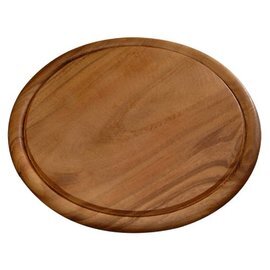 steak plate wood with juice rim  Ø 300 mm product photo