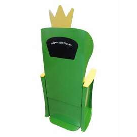 children's throne with chalkboard • green product photo  S