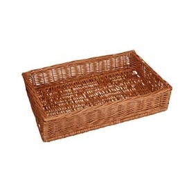 wicker basket 600 mm W 400 mm H 120 mm product photo