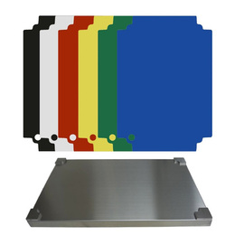 HACCP cutting board stainless steel • with 6 liners product photo