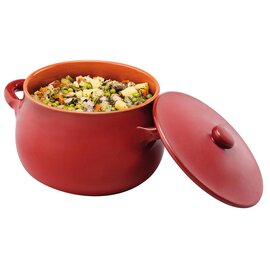 saucepan 4.5 ltr clay with lid red  Ø 210 mm  H 220 mm product photo