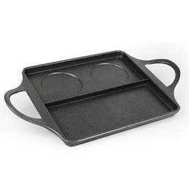 burger plate aluminium | divided | 400 mm x 240 mm product photo