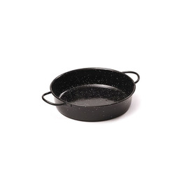 serving pan steel enamelled | black  Ø 120 mm | 2 handles product photo