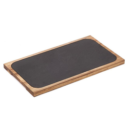 serving tray slate acacia wood | 345 mm x 195 mm H 15 mm product photo