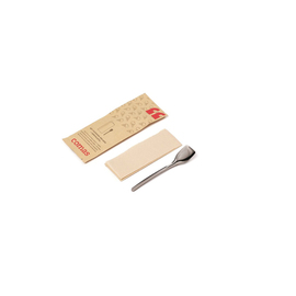 ice cream spoon and napkin BROOKLYN stainless steel | reusable product photo