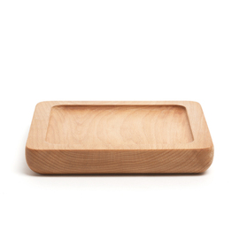 Square wooden coaster, 160 x 160 x H 25 mm product photo