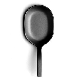 tasting spoon | fingerfood spoon oval | stainless steel | black  | 101 mm product photo