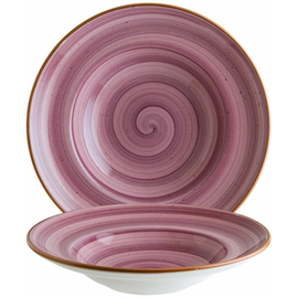 pasta plate Ø 280 mm AURA BLACKBERRY bonna Gourmet porcelain decor swirled purple round product photo