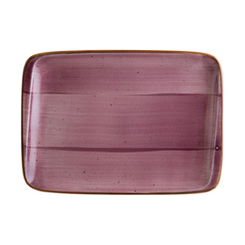 platter AURA BLACKBERRY Moove rectangular porcelain 230 mm x 160 mm product photo