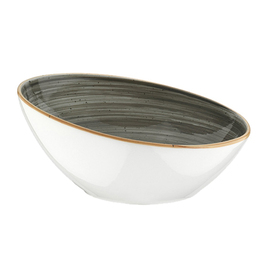 bowl AURA Vanta Space 850 ml porcelain grey veined inside  Ø 220 mm  H 98 mm product photo