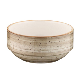 stacking bowl 350 ml AURA TERRAIN bonna Banquet porcelain Ø 120 mm H 52 mm product photo