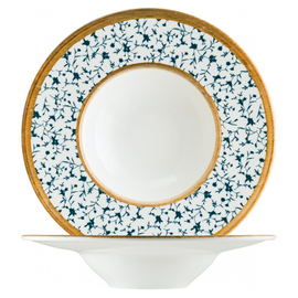 pasta plate Ø 280 mm CALIF bonna Banquet porcelain decor floral white | blue product photo