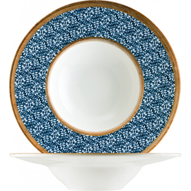 pasta plate Ø 280 mm LUPIN porcelain decor floral blue round product photo
