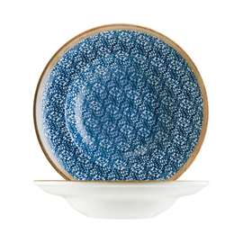 pasta plate Ø 240 mm LUPIN porcelain decor floral blue round product photo