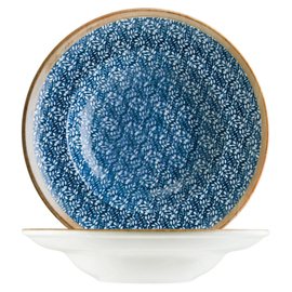 pasta plate Ø 268 mm LUPIN porcelain decor floral blue round product photo