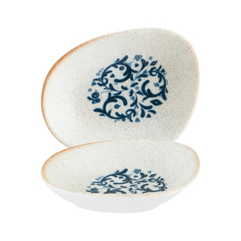 bowl VIENTO Vago oval 98 mm x 75 mm H 22 mm porcelain with decor white | blue product photo