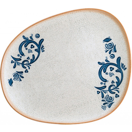 plate flat 330 mm x 275 mm VIENTO Vago white | blue with decor product photo
