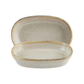 bowl 60 ml 100 mm x 65 mm SAND porcelain HYGGE oval H 22 mm product photo