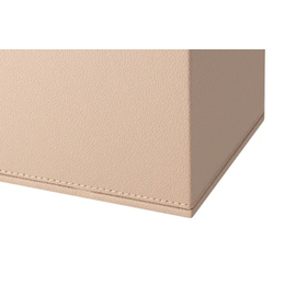 cosmetic tissue box SHAPE square leatherette beige product photo S