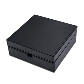 coffee capsule box STORE leatherette black product photo  S