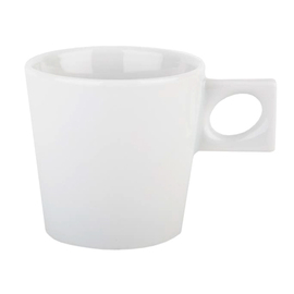 hotel porcelain cup 20 cl porcelain white  H 75 mm product photo