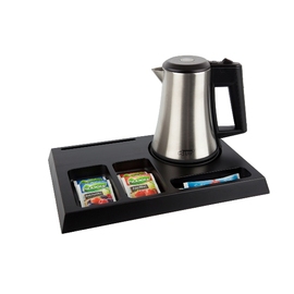 welcome tray SIGNUM blackish brown with electric kettle STAR-EUR product photo