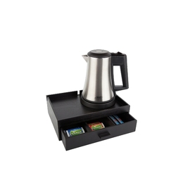 welcome tray B-TRAY-SMART dark brown with electric kettle STAR-EUR product photo