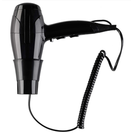 hotel safety hairdryer Avantgarde for wall mounting black 2000 watts product photo