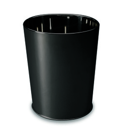 wastepaper basket CLASSIC 11 ltr steel black Ø 250 mm  H 305 mm product photo